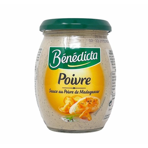 B�n�dicta Sauce au Poivre de Madagascar - Intensive Pfeffersauce im 260g Glas