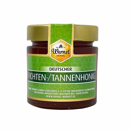 Honig Wernet: Deutscher Fichten-/Tannenhonig 500g - Traditionsimker im Schwarzwald