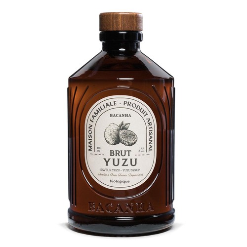 Bacanha Sirop Brut de Yuzu Bio 400ml - Bio-Yuzu-Sirup mit Bio-Rohrzucker