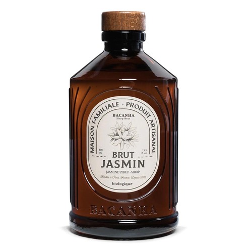 Bacanha Sirop Brut de Jasmin Bio 400ml - Bio-Jasmin-Sirup mit Bio-Rohrzucker