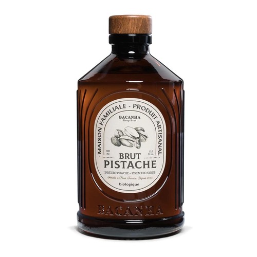 Bacanha Sirop Brut de Pistache Bio 400ml - Bio-Pistazien-Sirup mit Bio-Rohrzucker