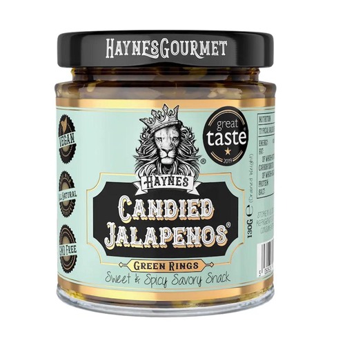 Haynes Gourmet Candied Jalapeno Green Rings - S�� & Scharf f�r jeden Genuss