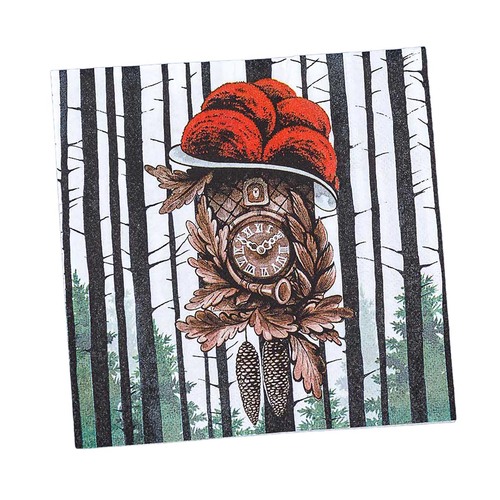 FeineHeimat Servietten mit Schwarzwald-Motiven, 20 Stk., 33x33 cm - Stilvoll dekorieren 