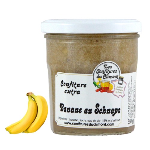 Les Confitures du Climont Bananen & Schnaps Konfit�re extra 350g - Handwerkliche Qualit�t