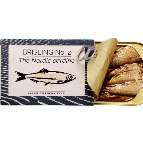 FANGST BRISLING No. 2: Nordische Sardine ger�uchert in Raps�l aus D�nemark