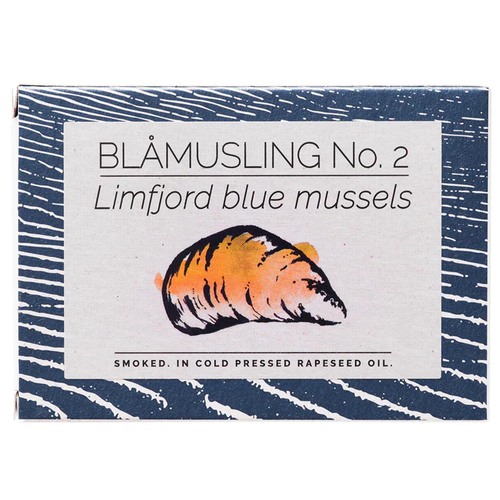 FANGST BL�MUSLING No. 2: Ger�ucherte Limfjord-Miesmuscheln in Raps�l