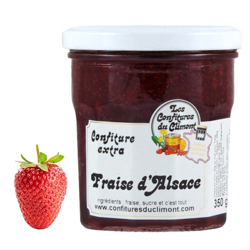 Les Confitures du Climont: Handgemachte Els�ssische Erdbeere Konfit�re 350g - Traditioneller Genuss
