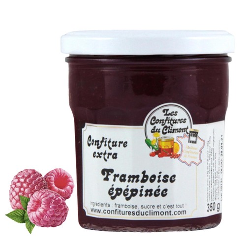 Les Confitures du Climont Himbeeren entkernt Konfit�re Extra Handwerklich 350g
