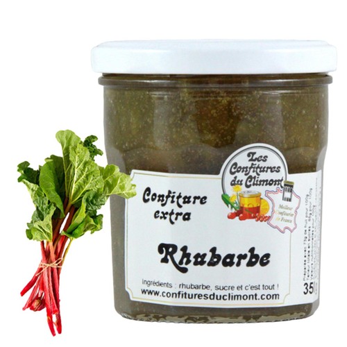 Les Confitures du Climont Rhabarber Konfit�re extra 350g - Handwerklich hergestellt