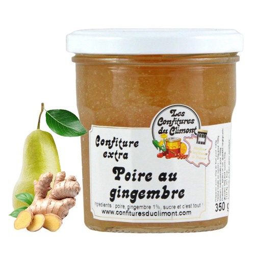 Les Confitures du Climont Birne & Ingwer Konfit�re extra 350g - Handgemacht