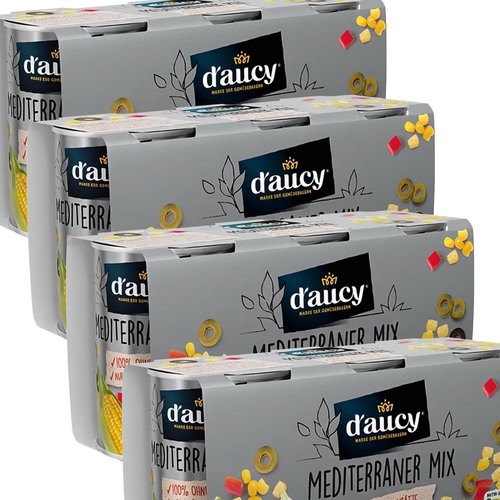 DAucy Mediterraner Mix: Ohne Salz, Zuckerzusatz & Konservierungsstoffe, 12 x 110g