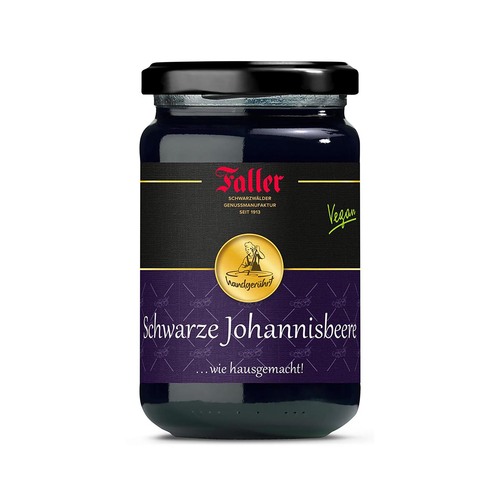 Fruchtaufstriche aus dem Schwarzwald Faller Johannisbeere schwarz Konfit�re extra