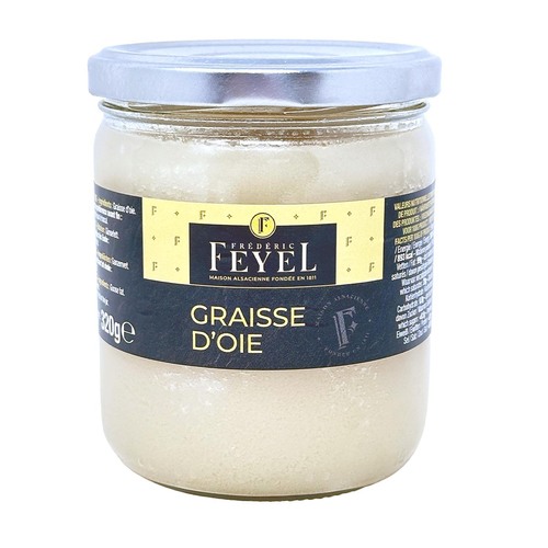 FEYEL G�nsefett Graisse dOie - Franz�sisches ungesalzenes G�nseschmalz, 320g Glas