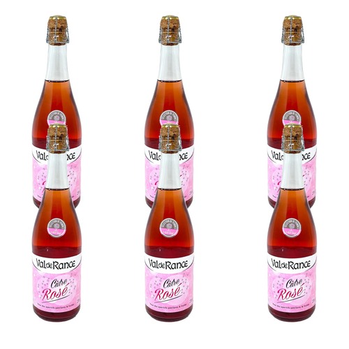 Val de Rance Cidre de Bretagne Ros� 6 x 0,75L - Franz�sischer Apfelwein in Ros�-Qualit�t