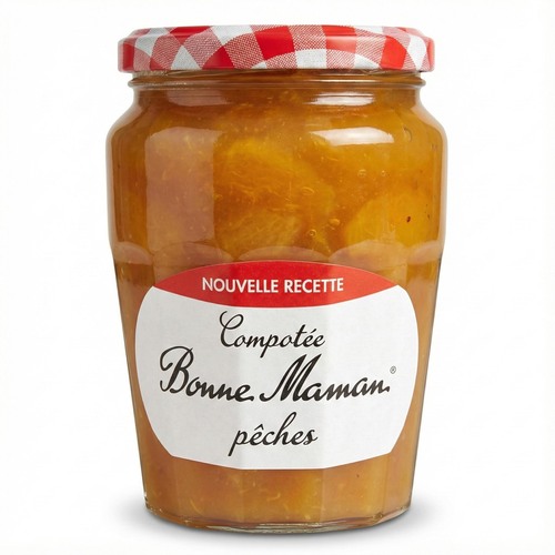Bonne Maman Compot�e P�ches - Sonnengereifter Pfirsichgenuss in jedem Bissen NEUE REZEPTUR