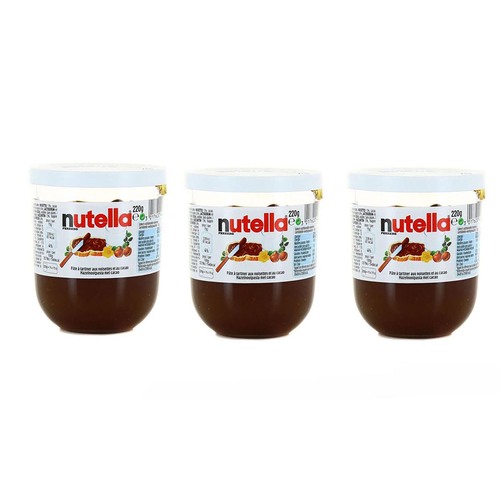 Ferrero Nutella im Trinkglas 3 x 220g - S��er Genuss f�r jeden Tag!