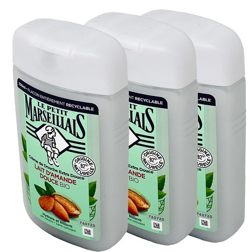 Le Petit Marseillais Duschgel: Mandelmilch f�r sanfte Pflege - 3x 250 m