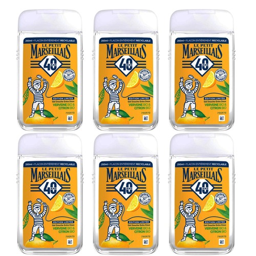 Le Petit Marseillais Duschgel Eisenkraut & Zitrone 6x250ml - Frische Pflege aus Frankreich