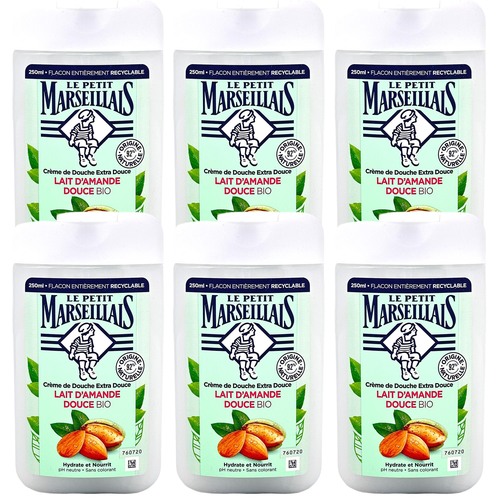 Le Petit Marseillais Duschgel Mandelmilch 6x250ml - Sanfte Pflege mit nat�rlicher Frische
