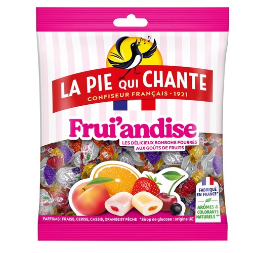 La Pie qui Chante Fruiandise - Gef�llte Fruchtbonbons mit nat�rlichen Aromen 250 g
