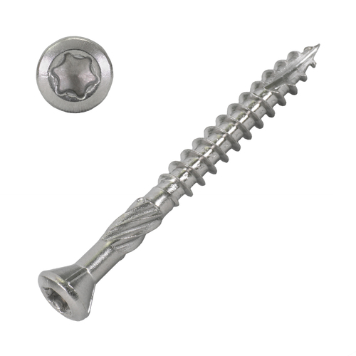 Meisterling Terrassenschrauben Edelstahl gehrtet mit Reibteil, Cutspitze, TX Antrieb