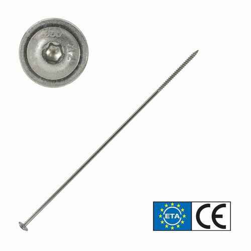 Tellerkopfschraube Edelstahl A2, TX Antrieb, mit ETA Zulassung