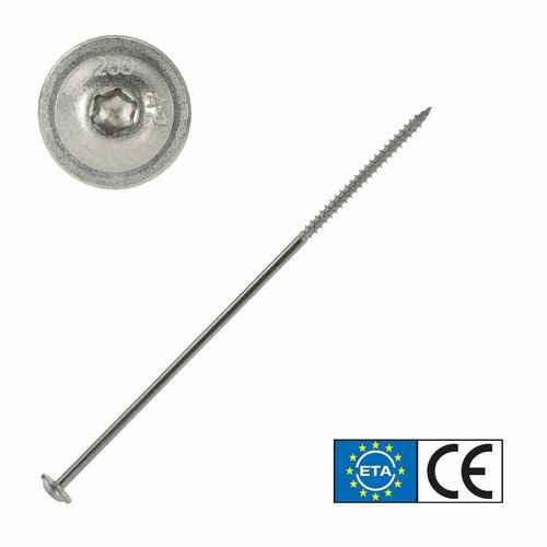 Tellerkopfschraube Edelstahl A2, TX Antrieb, mit ETA Zulassung