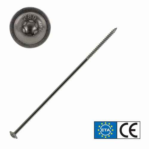 Tellerkopfschraube Edelstahl A2, TX Antrieb, mit ETA Zulassung