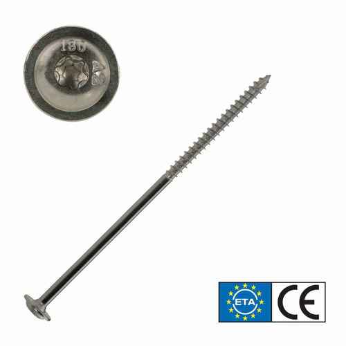 Tellerkopfschraube Edelstahl A2, TX Antrieb, mit ETA Zulassung