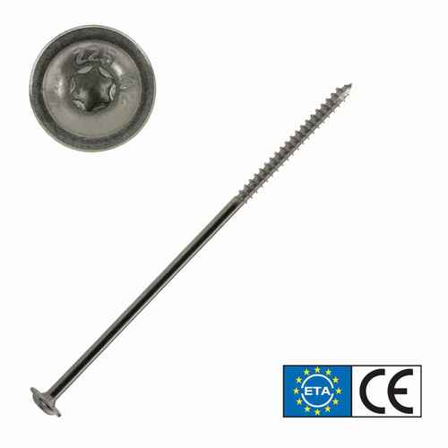 Tellerkopfschraube Edelstahl A2, TX Antrieb, mit ETA Zulassung