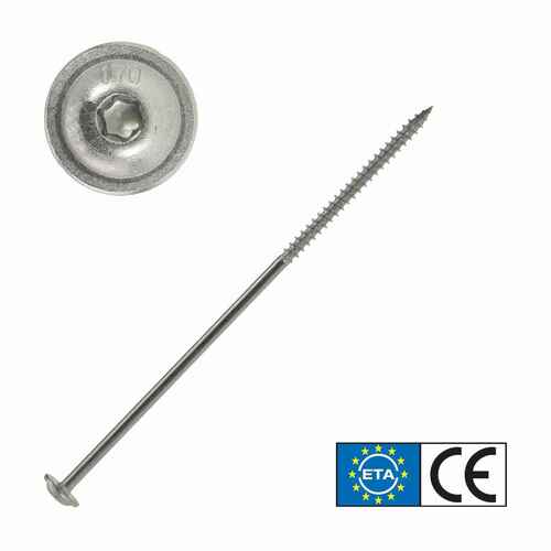 Tellerkopfschraube Edelstahl A2, TX Antrieb, mit ETA Zulassung