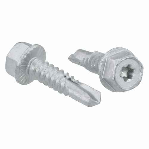 SCREW REBEL Sechskant-Bohrschraube SW10 + TX25 - Ru verzinkt - mit Bremsrippen - Bohrleistung 6 mm - �hnlich DIN 7504