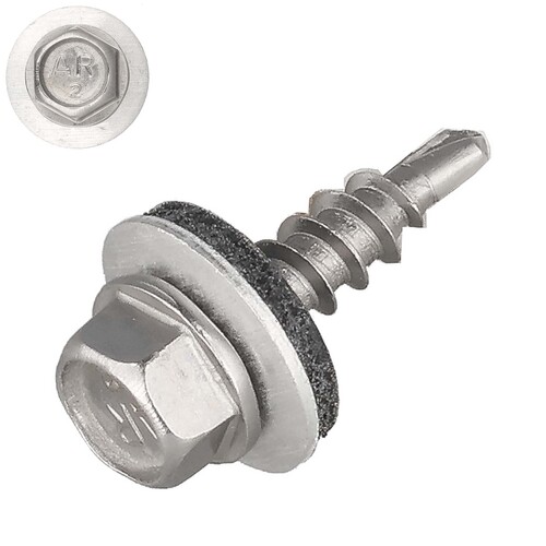 Trapezblechschrauben Edelstahl mit Bimetall-Bohrspitze, selbstbohrende Fassadenbauschraube mit ETA