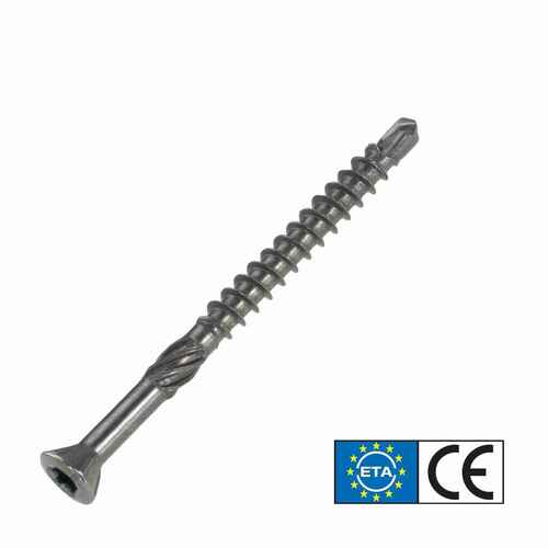 Dielenschraube Edelstahl C1 mit kleinem Senkkopf, ETA Zulassung und TX Antrieb