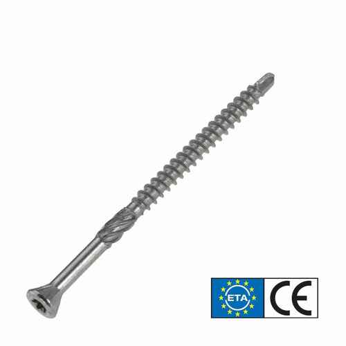 Dielenschraube Edelstahl C1 mit kleinem Senkkopf, ETA Zulassung und TX Antrieb