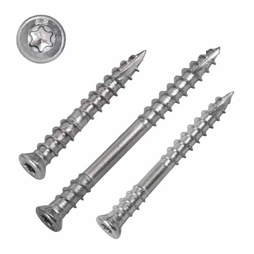 Terrassenschraube Edelstahl A2 mit Unterkopfgewinde