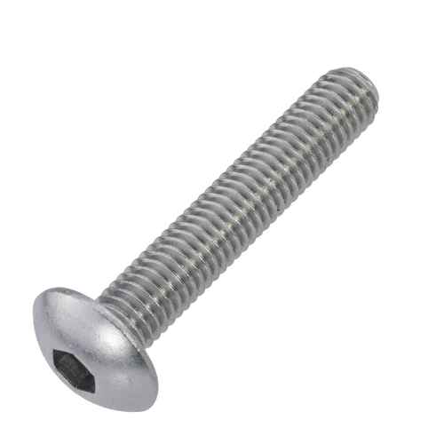 Zaunschraube Edelstahl A2 - M8 - Innensechskant SW 5,5 - gro�er Kopf  17 mm - rostfrei