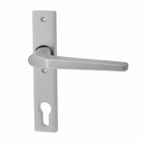 Aluminium-Dr�cker fest-drehbar auf massivem Aluminiumschild 10x30x161 Lochabstand 67 Entfernung 72