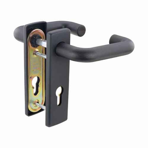 Feuerschutz-Dr�cker-Schild-Garnitur PZ 72/9 geschraubt