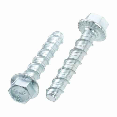 Betonschrauben Option 1 - Sechskantkopf - verzinkt - selbstschneidend - f�r Durchsteckmontage