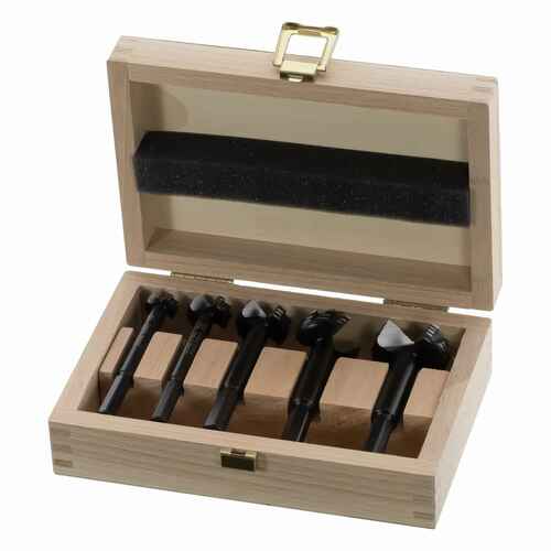FAMAG Forstnerbohrer 5-teiliger Satz im Holzkasten  15, 20, 25, 30, 35 mm