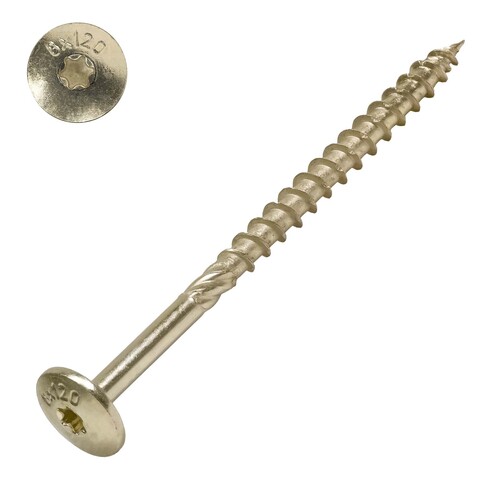 Tellerkopfschraube gelb verzinkt mit ETA-Zulassung