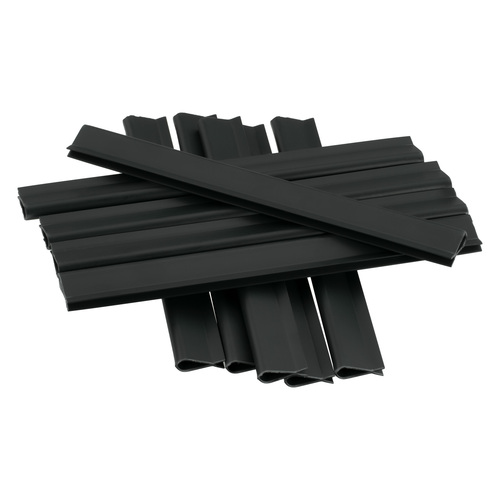 Befestigungsclips / Klemmschienen f�r Doppelstabmattenzaun Sichtschutzstreifen 