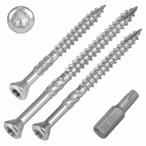 SCREW REBEL Terrassenschrauben C1, TX 25, Senkkopf, Teilgewinde mit Schaftfr�ser, Type-17 Cutspitze