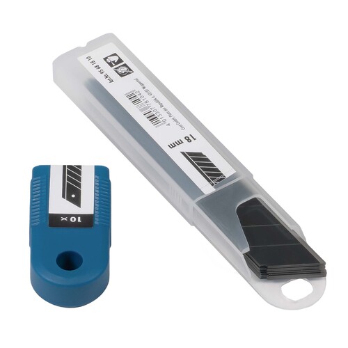 Abbrechklingen 18 mm - schwarz - extrem scharf - 10 St�ck