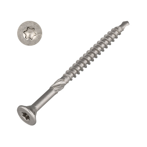Holzbauschrauben Edelstahl C1 - Senkkopf 90- - Bohrspitze - TX-Antrieb - ETA-zugelassen