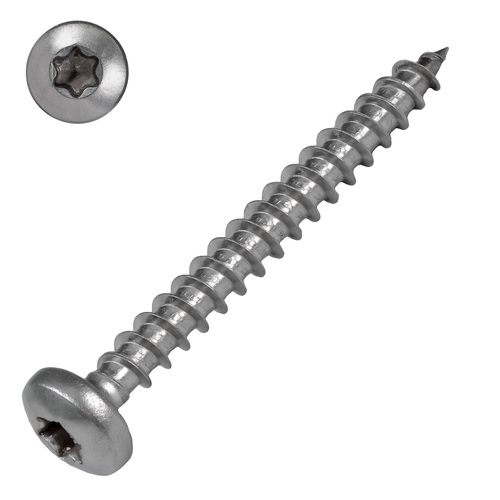 Rundkopf-Holzbauschraube - Edelstahl A2 - TX-Antrieb - ETA zugelassen - f�r Holzbau & Konstruktionen