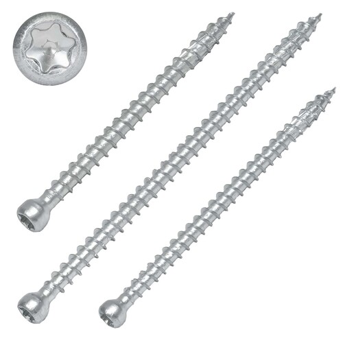 Premium Konstruktionsschrauben - Vollgewinde - Zylinderkopf - Torx TX - ETA-zugelassen - verzinkt