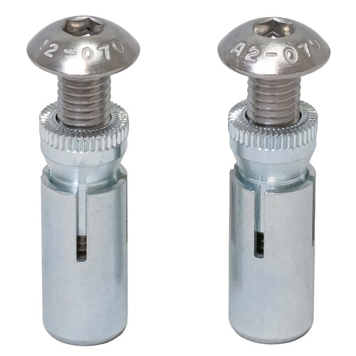 Metalld�bel-Set 13 mm mit M8x50 V2A Schrauben, 2 St�ck