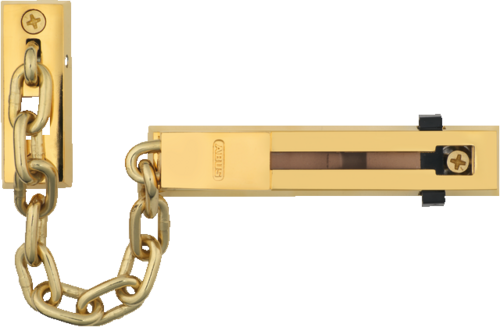 T�rkette SK66 - Messingfarben - geh�rtete Stahlkette - mit Kindersicherung - f�r Haus- und Wohnungst�ren